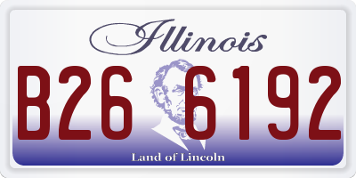 IL license plate B266192