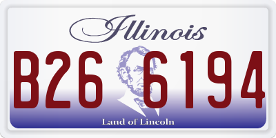 IL license plate B266194