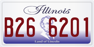 IL license plate B266201
