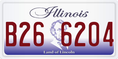 IL license plate B266204
