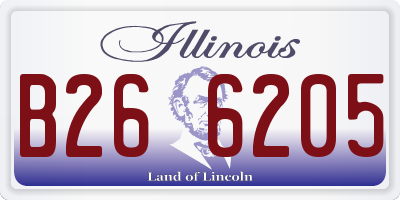 IL license plate B266205