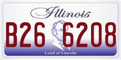 IL license plate B266208