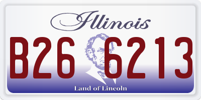 IL license plate B266213