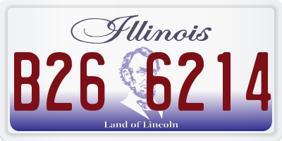IL license plate B266214