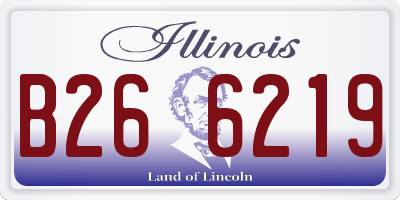 IL license plate B266219