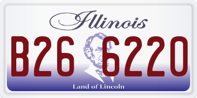 IL license plate B266220