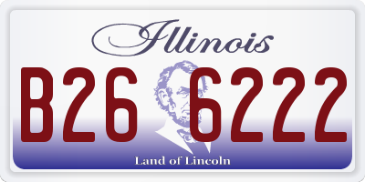 IL license plate B266222