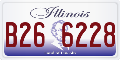 IL license plate B266228
