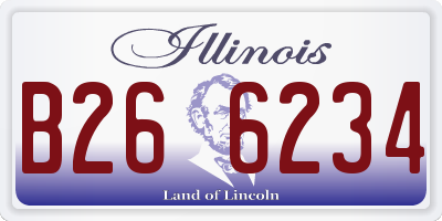 IL license plate B266234