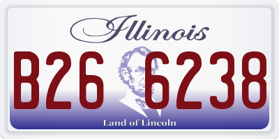 IL license plate B266238