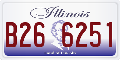 IL license plate B266251