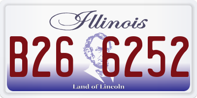 IL license plate B266252