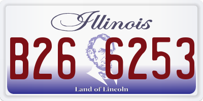 IL license plate B266253