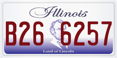 IL license plate B266257