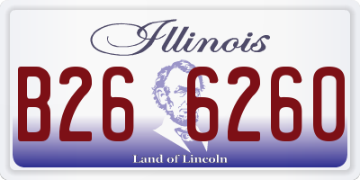 IL license plate B266260
