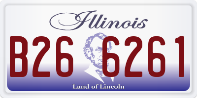 IL license plate B266261
