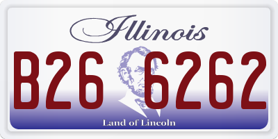 IL license plate B266262