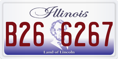 IL license plate B266267