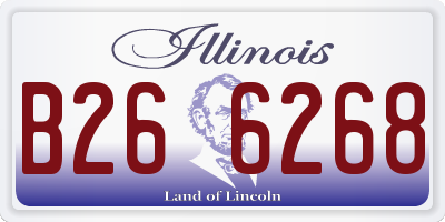 IL license plate B266268