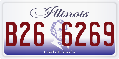IL license plate B266269