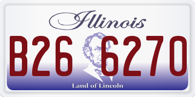 IL license plate B266270