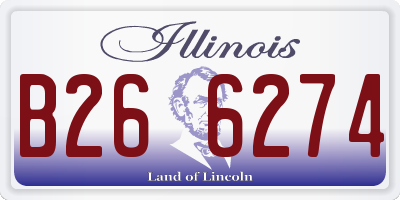 IL license plate B266274