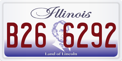 IL license plate B266292