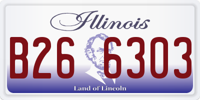IL license plate B266303
