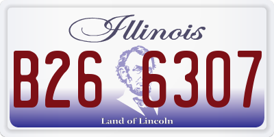 IL license plate B266307
