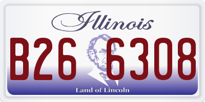 IL license plate B266308
