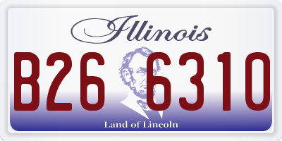 IL license plate B266310