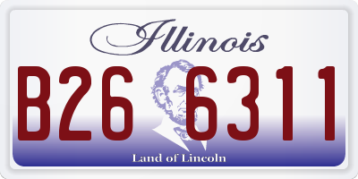 IL license plate B266311