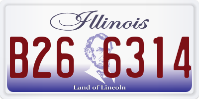 IL license plate B266314