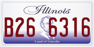 IL license plate B266316