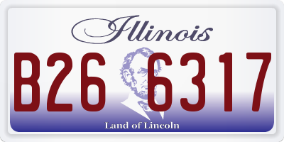 IL license plate B266317
