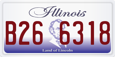 IL license plate B266318