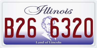 IL license plate B266320