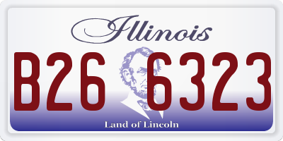 IL license plate B266323