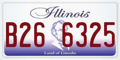 IL license plate B266325