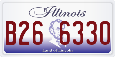 IL license plate B266330