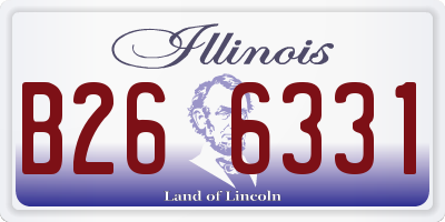 IL license plate B266331