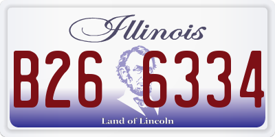 IL license plate B266334