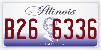 IL license plate B266336