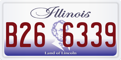 IL license plate B266339