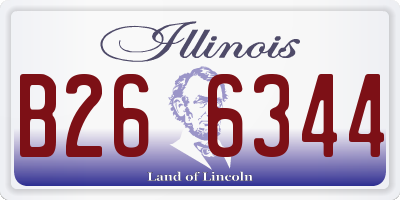 IL license plate B266344