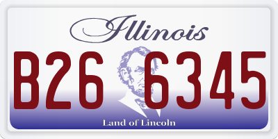 IL license plate B266345