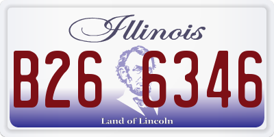 IL license plate B266346