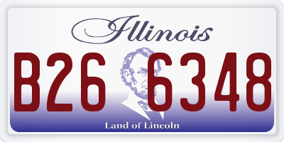 IL license plate B266348