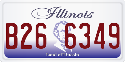 IL license plate B266349