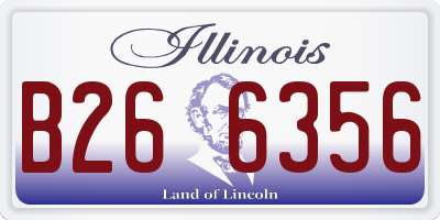 IL license plate B266356